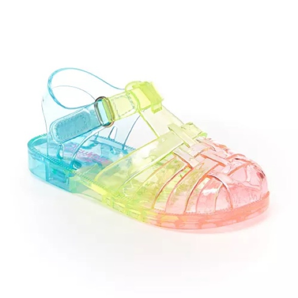 OshKosh B'Gosh Maria Jelly Sandal velcro strap little girls toddler size 9 NEW